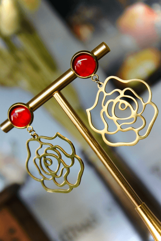 BO Roses dorées - Rouge alchimique