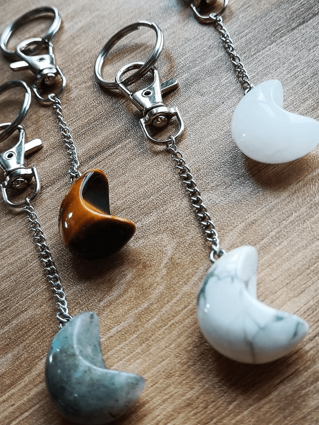 Porte-clés ou bijou de sac LUNE