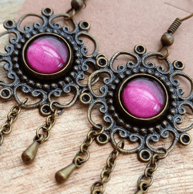Boucles d'oreilles IRMA bordeaux