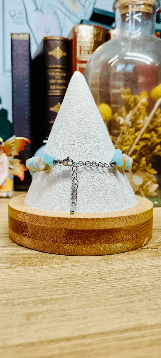 Bracelet Onde libre argenté - Collection d'été Eclats d'Ame