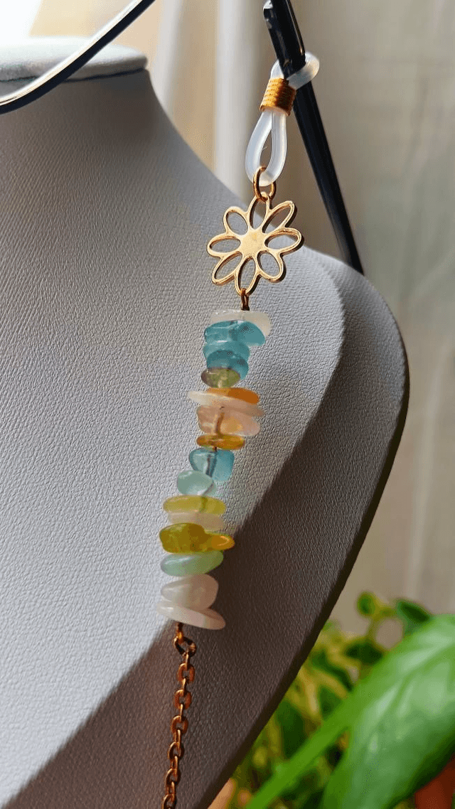 Chaine de lunettes FLOWER POWER Intemporelle