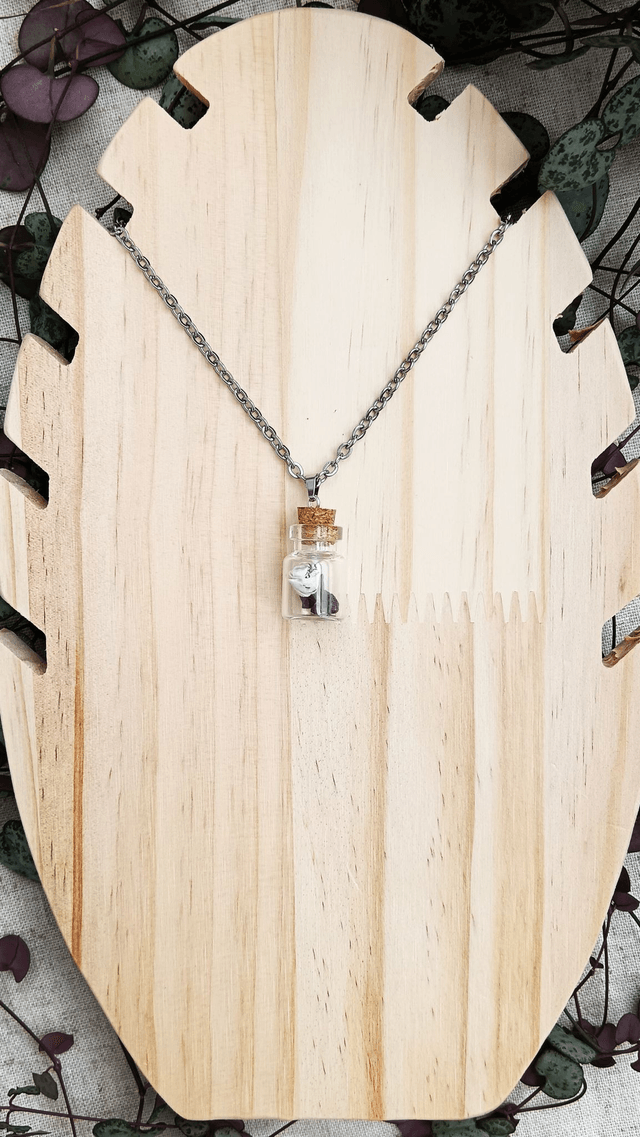 Pendentif fiole Rose éternelle