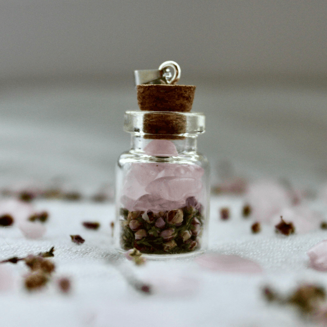 Pendentif fiole TENDRESSE