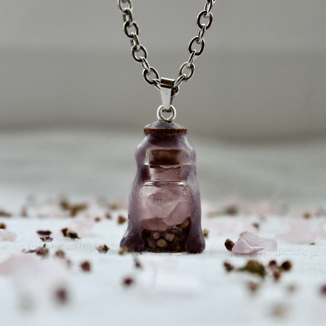 Pendentif fiole TENDRESSE