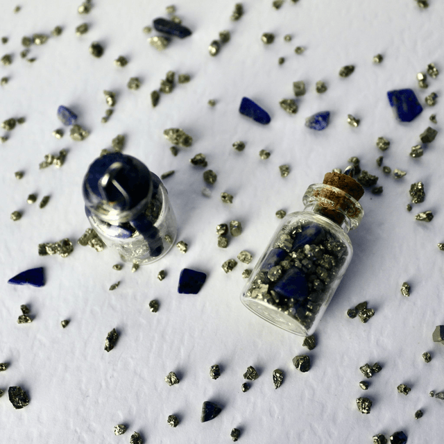 Pendentif fiole PAON grand