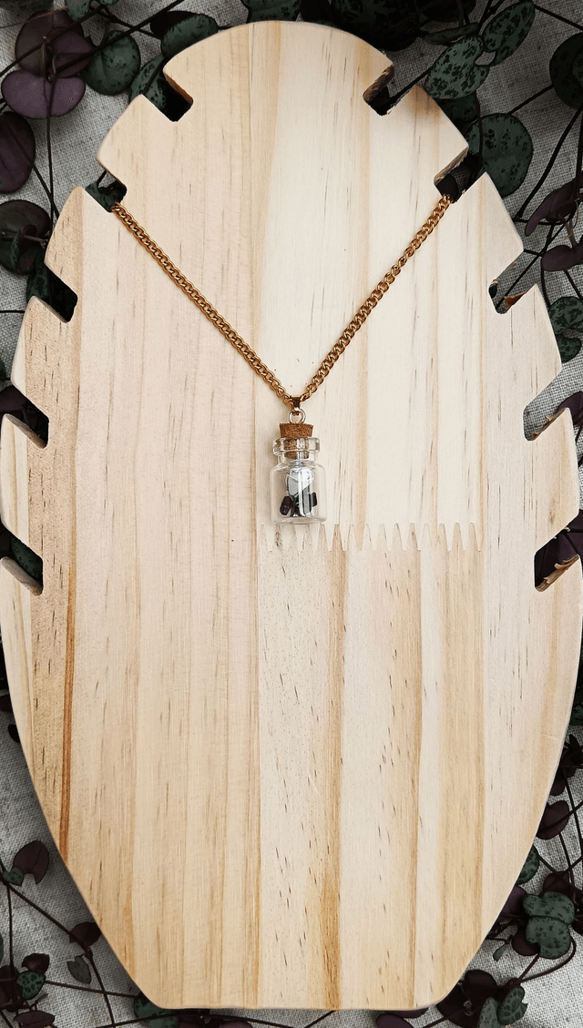 Pendentif fiole Rose éternelle