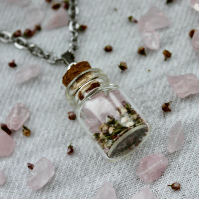 Pendentif fiole TENDRESSE