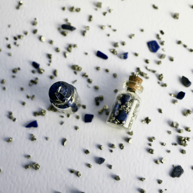 Pendentif fiole PAON grand