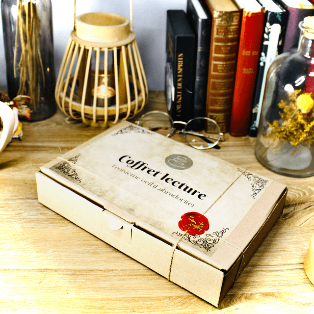 Coffret lecture argenté