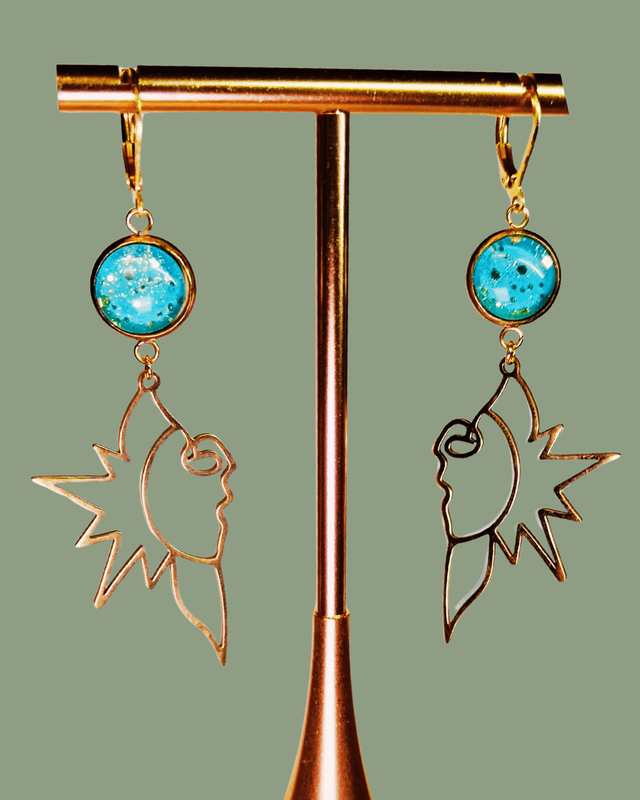 Boucles d&#039;oreilles Reflets sur l’eau - Collection d&#039;été Eclats d&#039;Ame