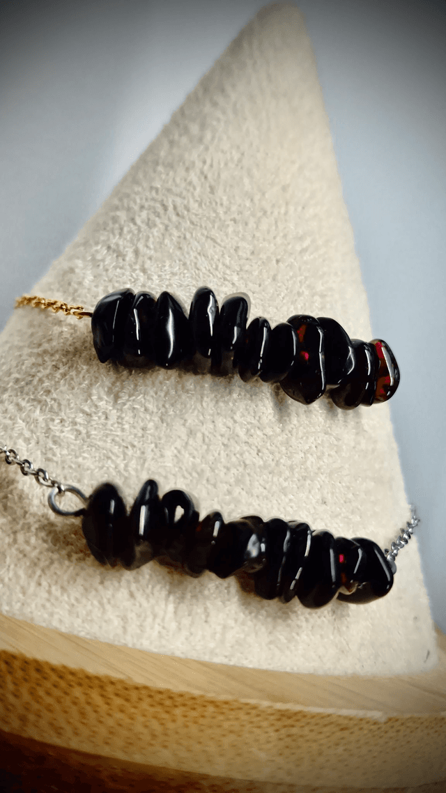 Bracelet OBSIDIENNE ET GRENAT