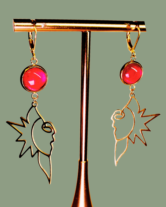 Boucles d&#039;oreilles Coucher de soleil - Collection d&#039;été Eclats d&#039;Ame
