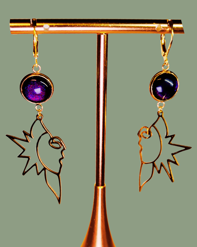Boucles d&#039;oreilles Aurore - Collection d&#039;été Eclats d&#039;Ame